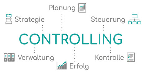 Controlling Infografik Türkis