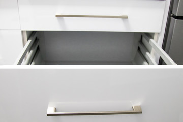 kitchen furniture drawer detail, warehouse