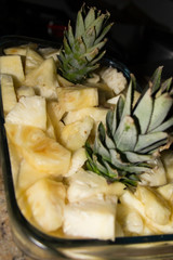 pineapple on a plate