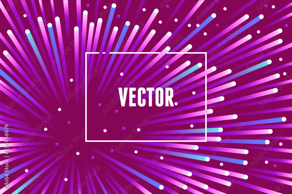Poster Vector abstract background with copy space for text - bright vibrant banner