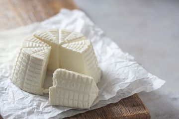 Homemade Fresh Feta Cheese.