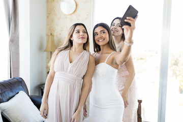 Bride Capturing Last Memory Of Being Spinster