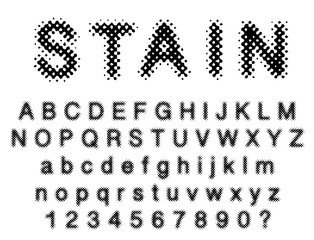 stain font
