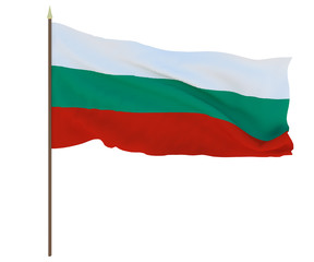 National flag of Bulgaria. Background for editors and designers. National holiday