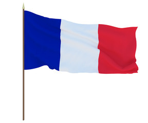 National Flag of France. Background for editors and designers. National holiday