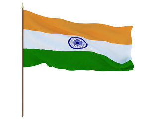 . National flag of India. Background for editors and designers. National holiday