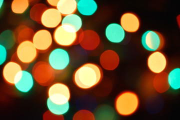 Christmas lights background. Colorful lights