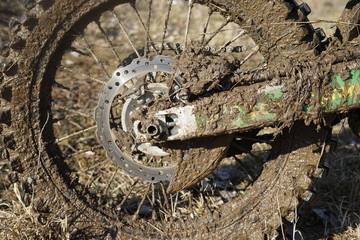 rear dirtbike wheel