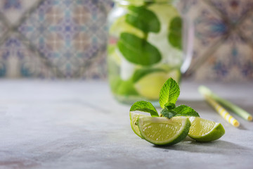 Lime and mint