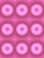 Fototapeta na wymiar Abstract pink design background, Abstract fractal pink background with crossing circles, purple disco lights background