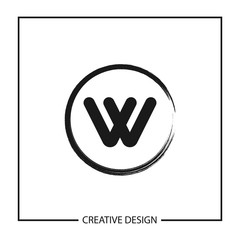 Initial Letter W Logo Template Vector Design