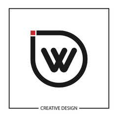 Initial Letter W Logo Template Vector Design