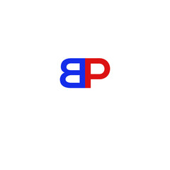 Letter BP Red and Blue