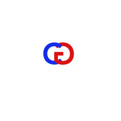Letter CG Red and Blue