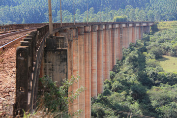 old bridge over the river