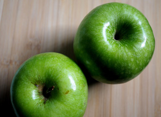  Manzanas granny smith vistas desde arriba