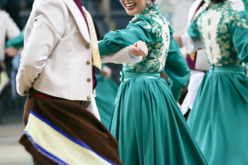 Presentation of group of dances typical gaúchas.