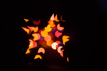 christmas bokeh light abstract holiday background