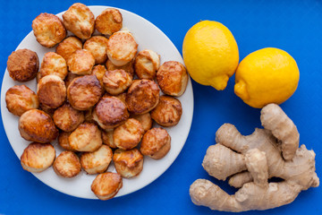 Gingerbread, Ginger Root with Lemon, Gingerbread cookies with lemon