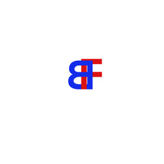 Letter BF Red and Blue