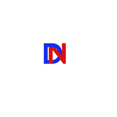 Letter DN  Blue and Red