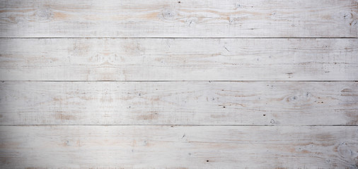 Panoramic view of white wooden plank