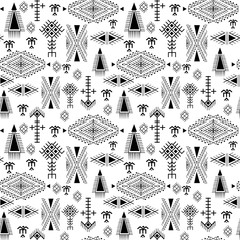 Tribal seamless pattern - Berber native ,ethnic background with primitive elements