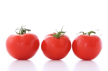 tomatoes isolated on white background