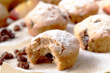 Homemade Cake with Raisins, holiday cooking concept