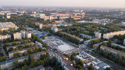 Panel city aerial