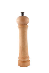 Pepper mills isolated over