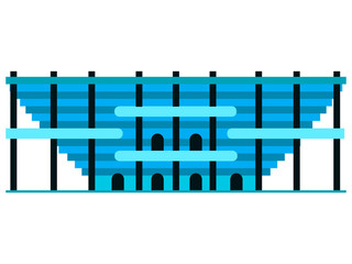 Isolated soccer stadium icon. Vector illustration design