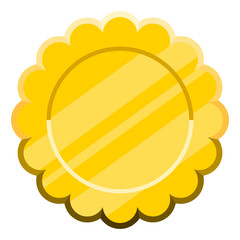 Isolated empty vintage premium label. Vector illustration design