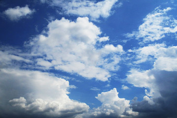 blue sky with clouds