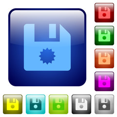 Certificate file color square buttons