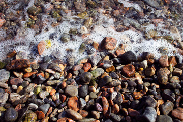 background of sea stones