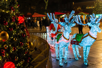 Tirana holidays decoration.