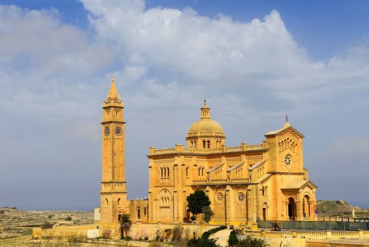 Ta' Pinu Basilica, Gharb, Gozo Island, Malta, Europe