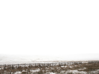 A snowy Woodhead Pass