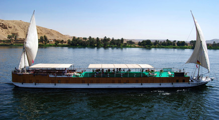 sailboat in the nile river