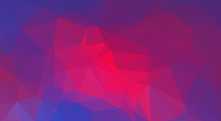 Obraz premium Flat extremal color triangle background