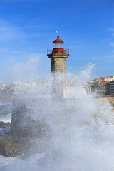 Lighthouse and wave - 235006663
