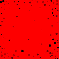 Scattered random black dots. Dark points dispersio