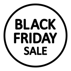 Black friday sign.