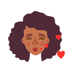 face of African woman