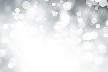 white blur abstract background. bokeh christmas blurred beautiful shiny Christmas lights