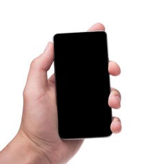 Holding a touchscreen smart phone