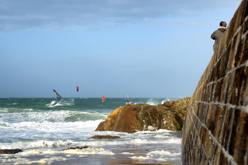 windsurf in the sea