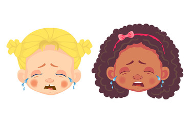 faces of girls character set