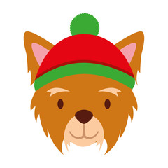 dog merry christmas card